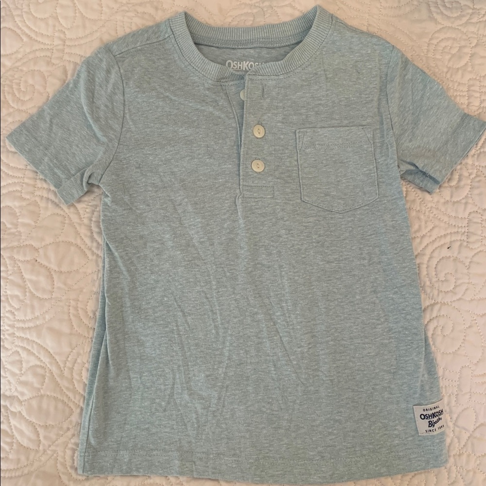 OshKosh B'gosh Sky Blue Henley Tee